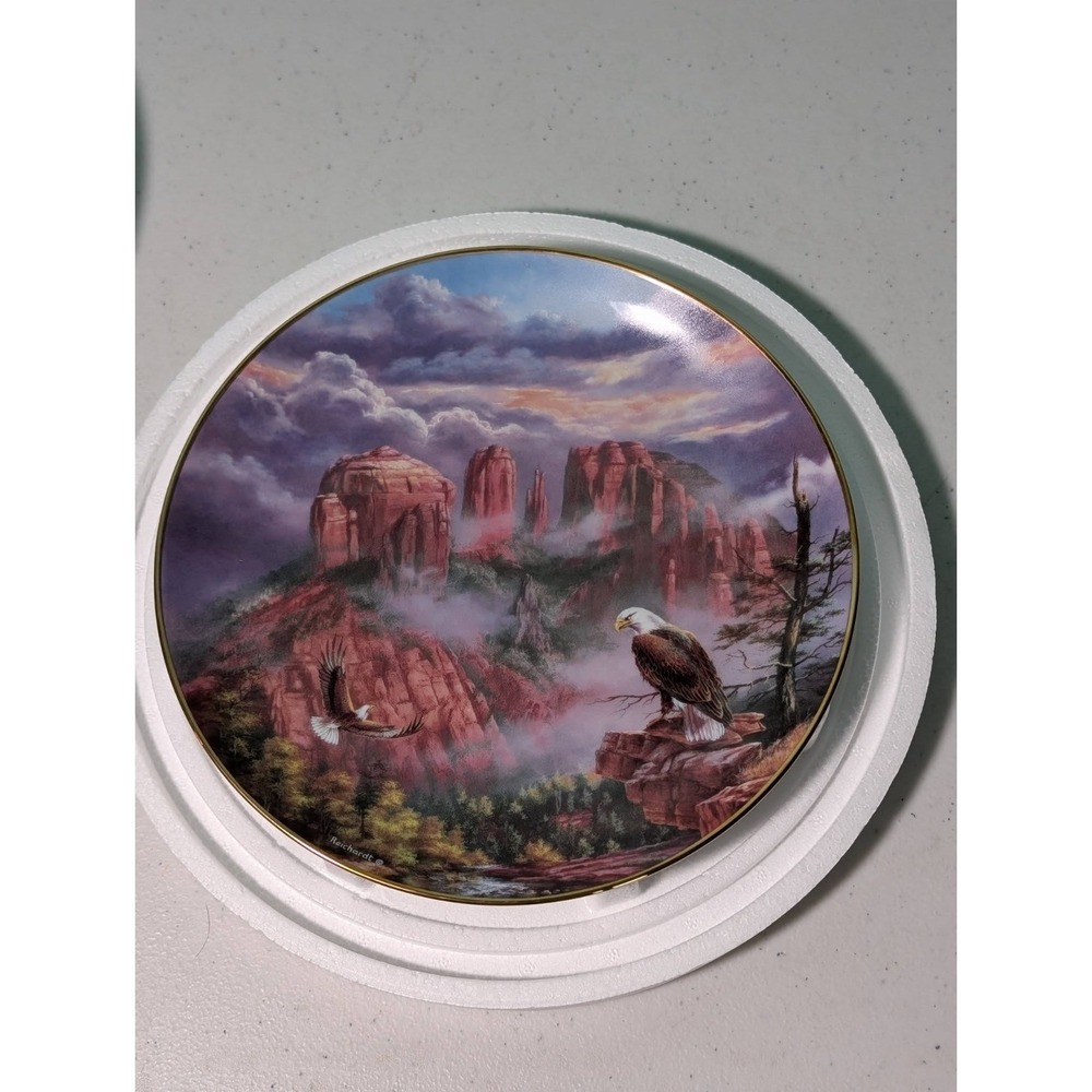 Danbury Mint Untamed Glory 8" Plate Cathedrial Rock Coconino National Forrest